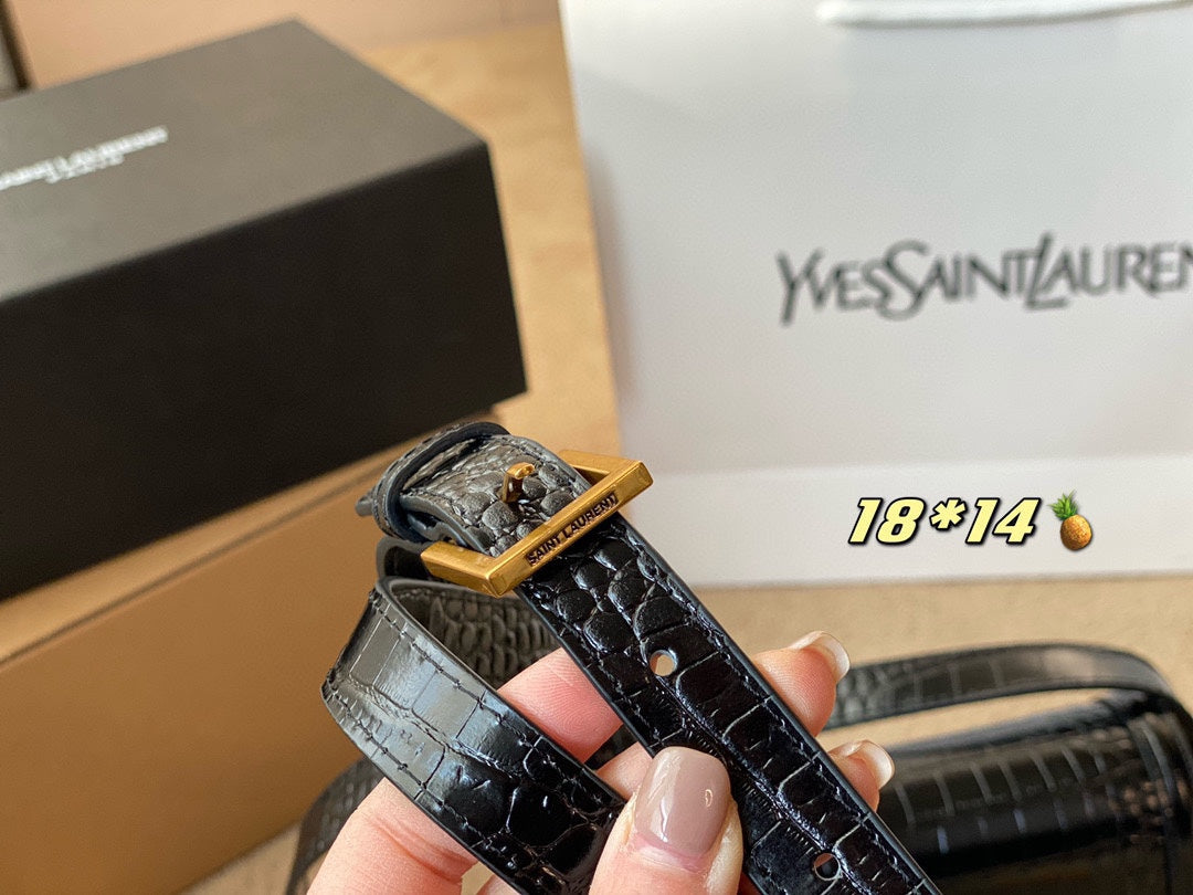 Crocodile print tofu bag