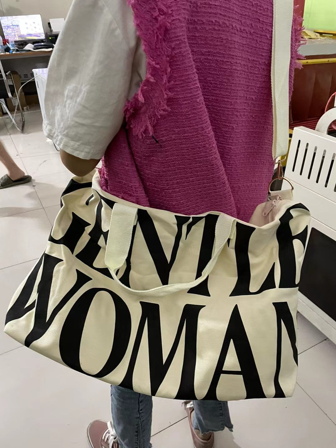 Women canvas travel bag