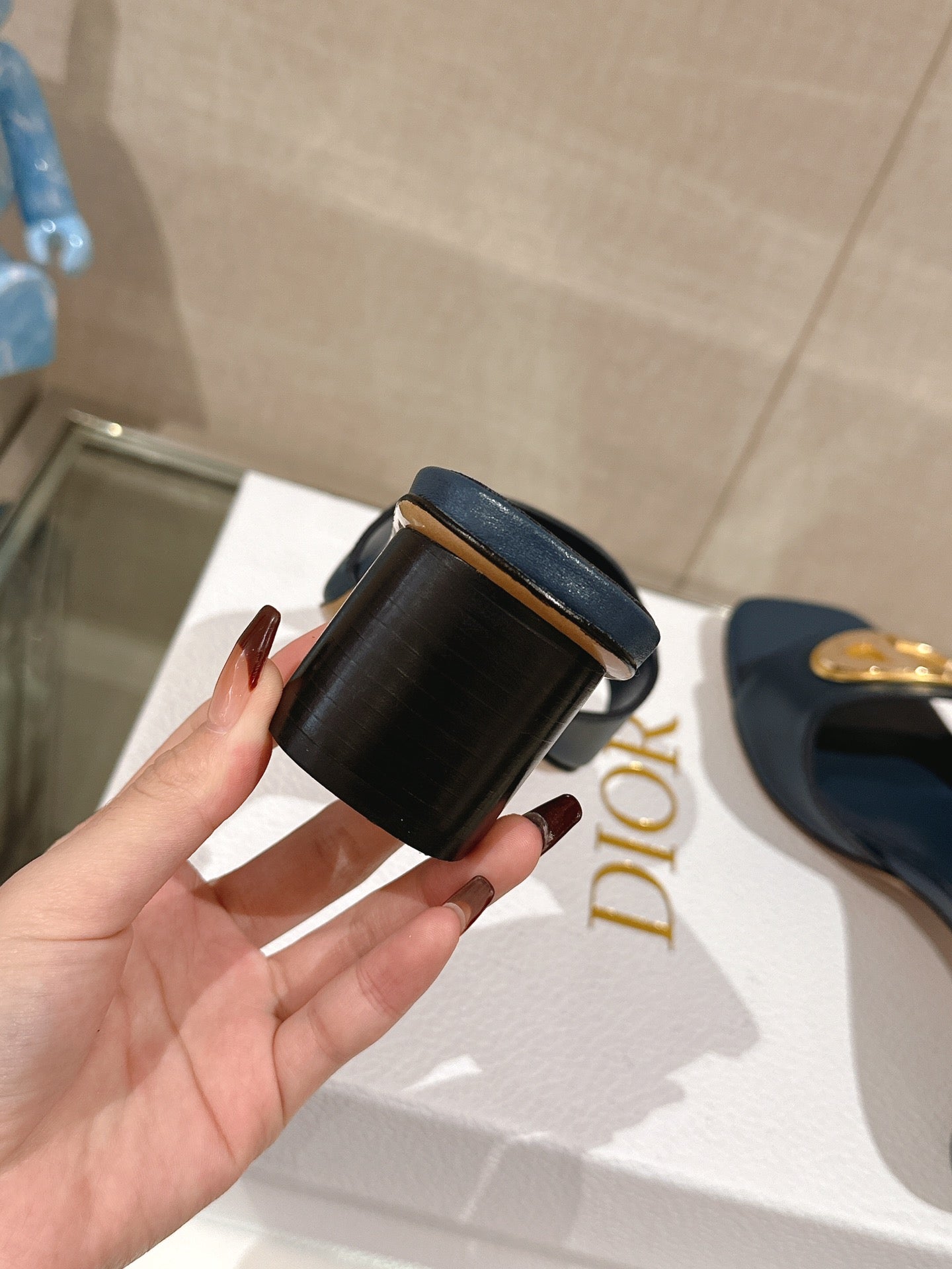 DIO* 24 new product VIP high quality cowhide high heels and slippersVIP 1:1