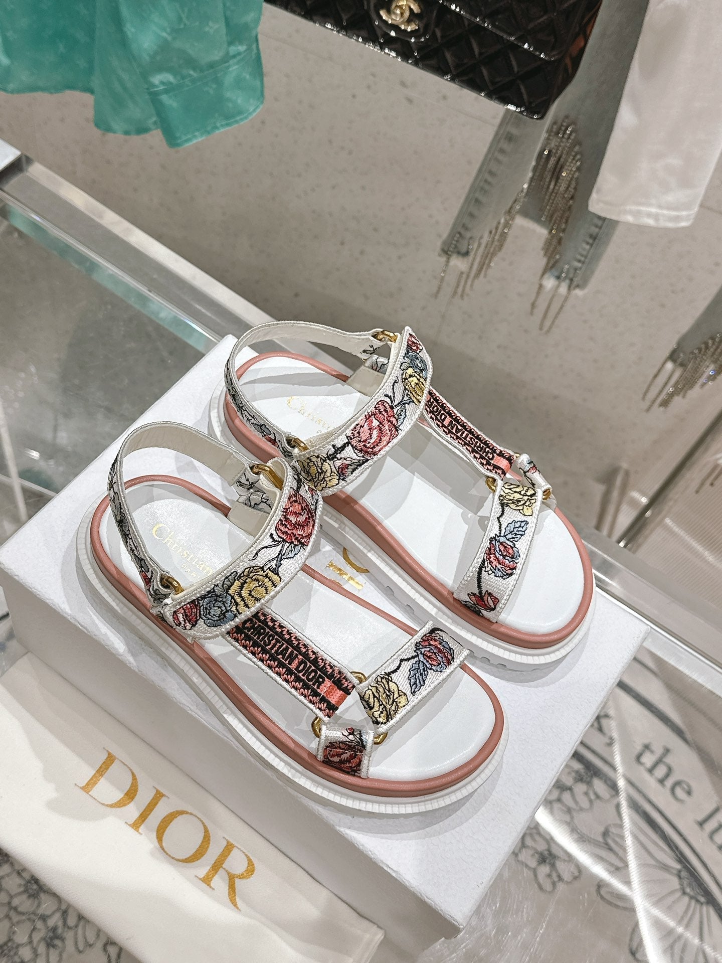 DI* 23 new embroidered sandals1：1 VIP