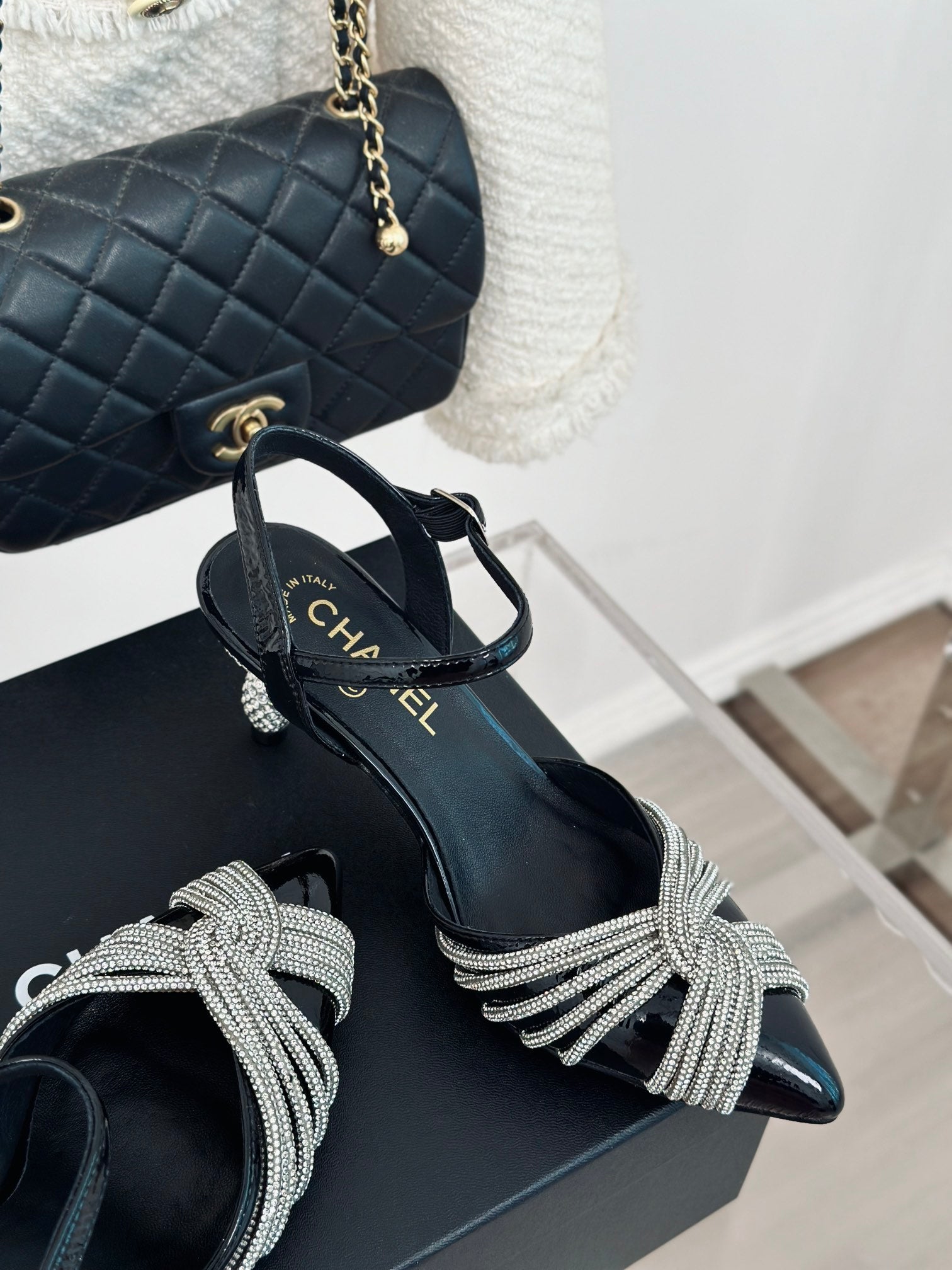 CHA* 24 new high-heeled sandals 1:1 VIP