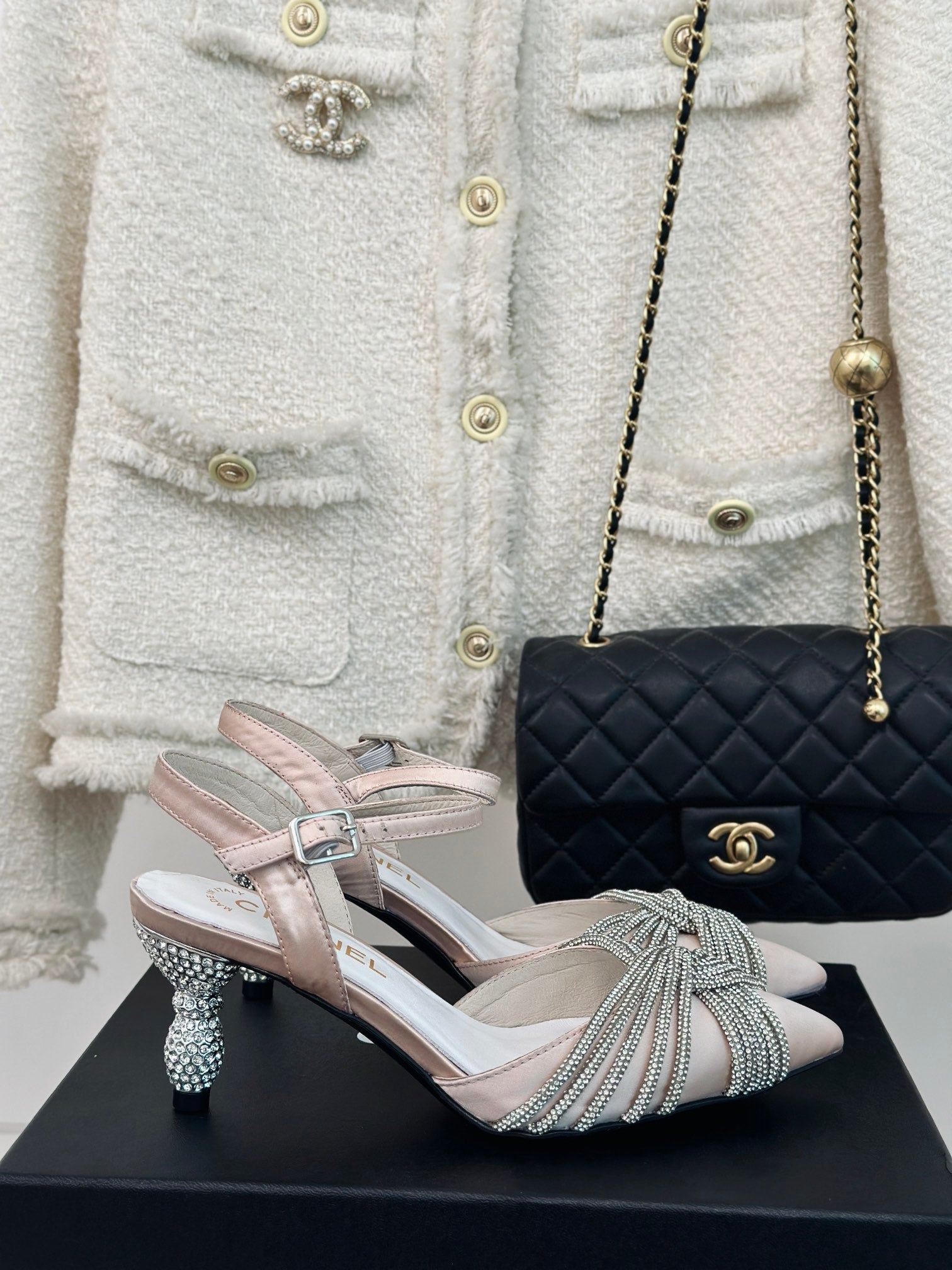 CHA* 24 new high-heeled sandals 1:1 VIP