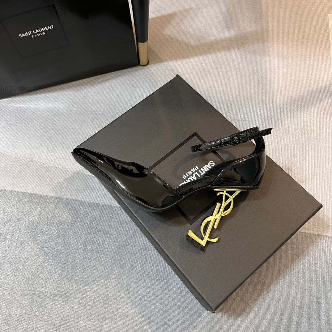 YSL* 24 new pointed toe high heel sandals