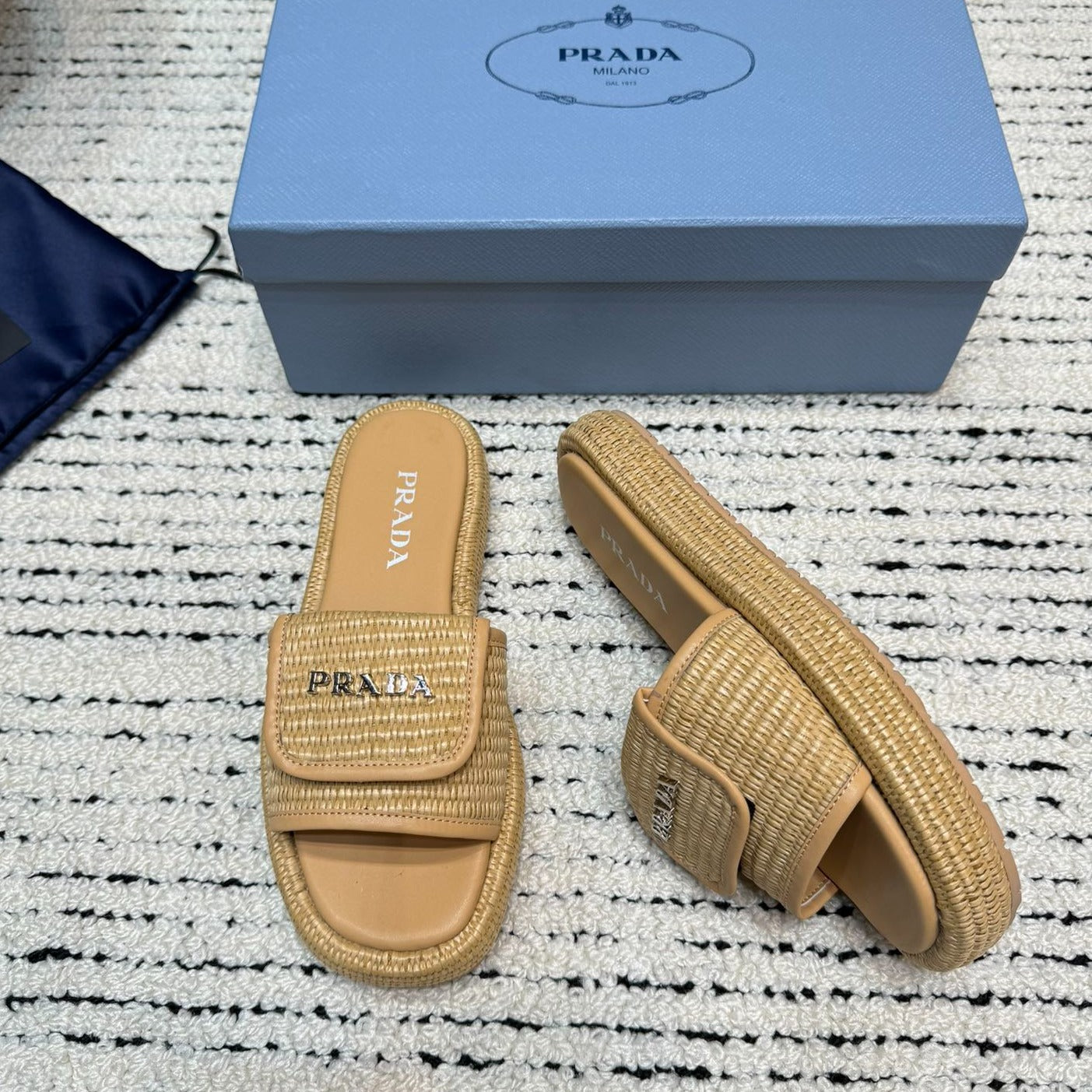 PRA* 24 New Straw Shoes Slippers 1:1 VIP