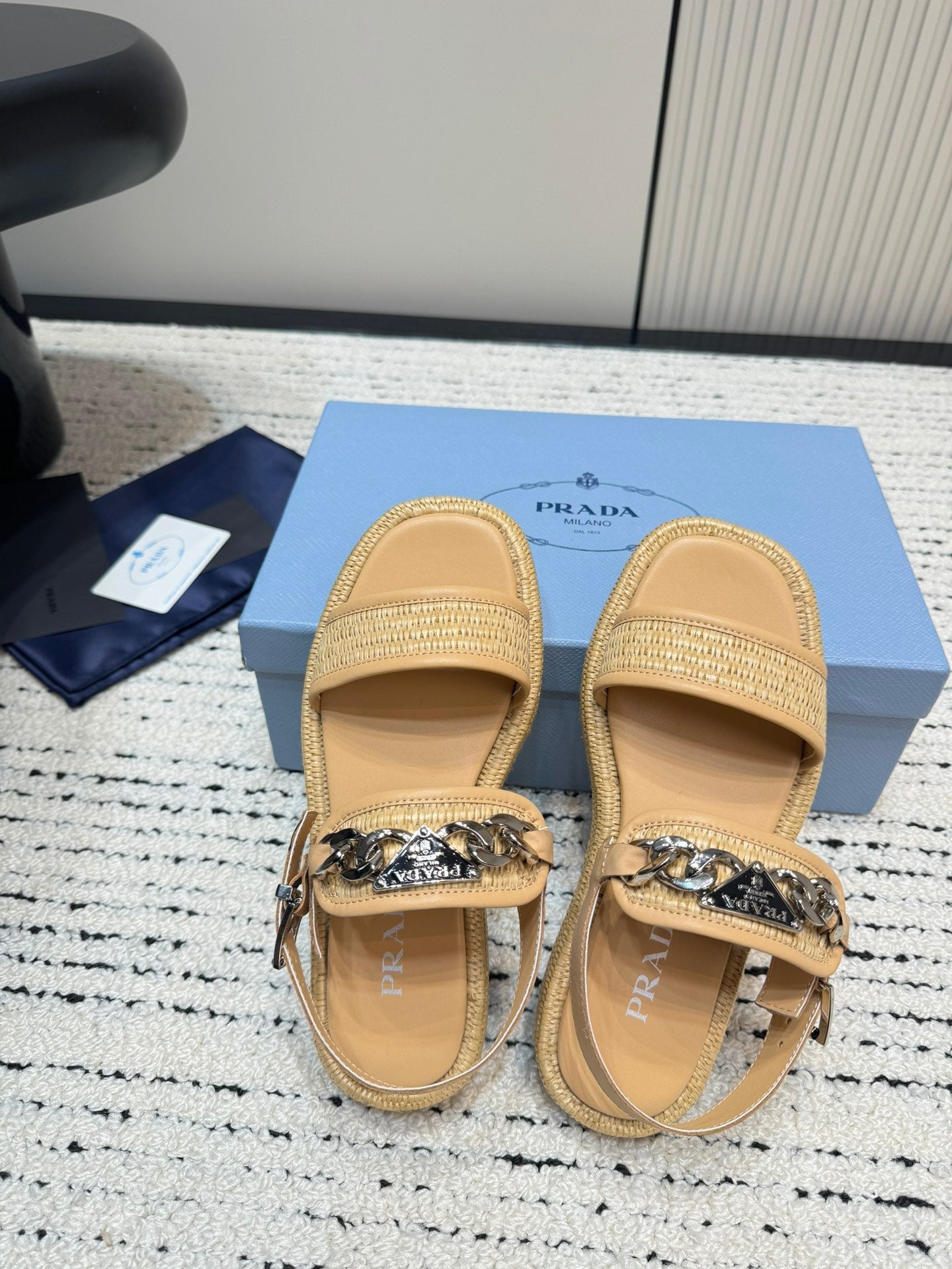 PRA* 24 new woven shoes and slippers 1:1 VIP