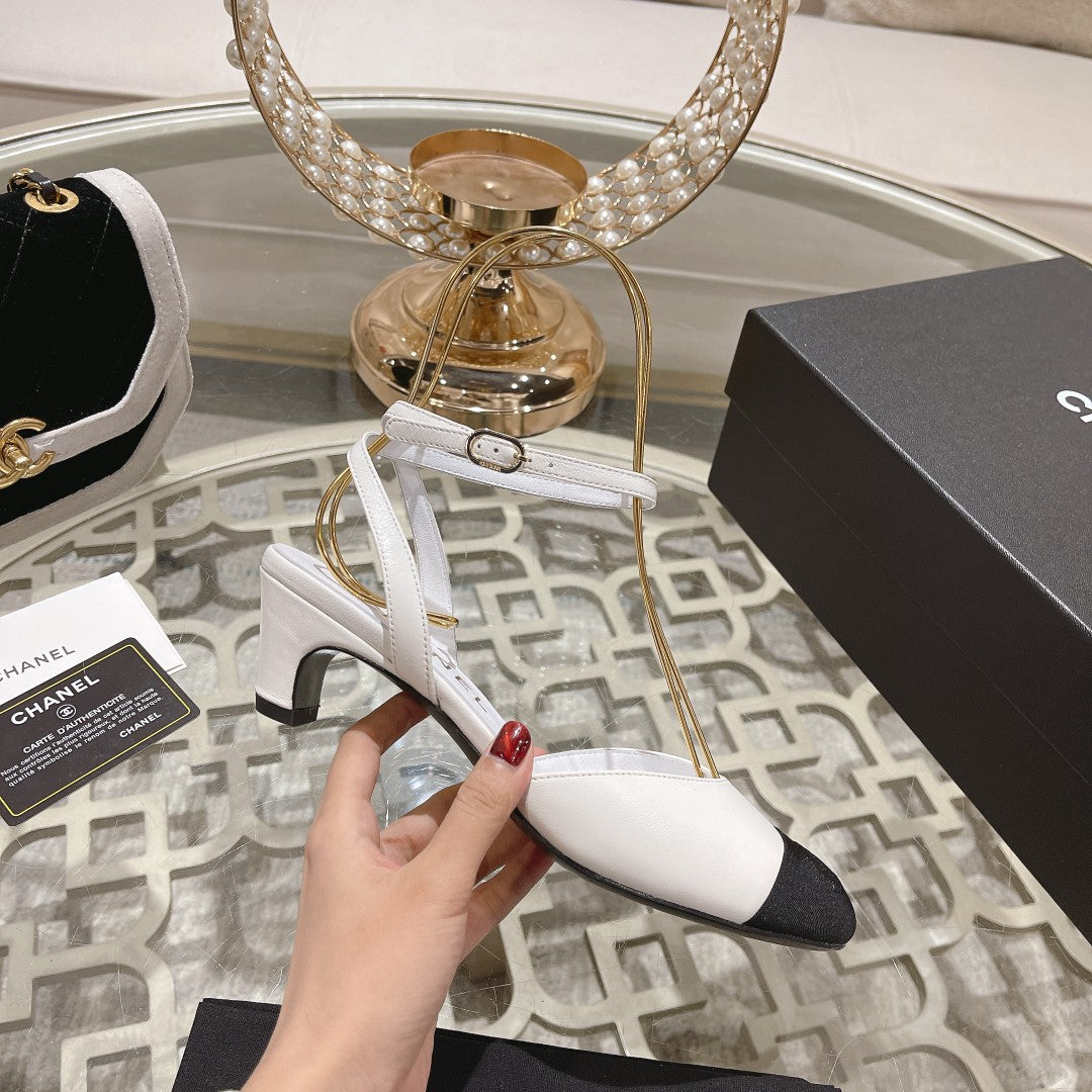 CHAN * 24 new style cat heel sandalsVIP1：1