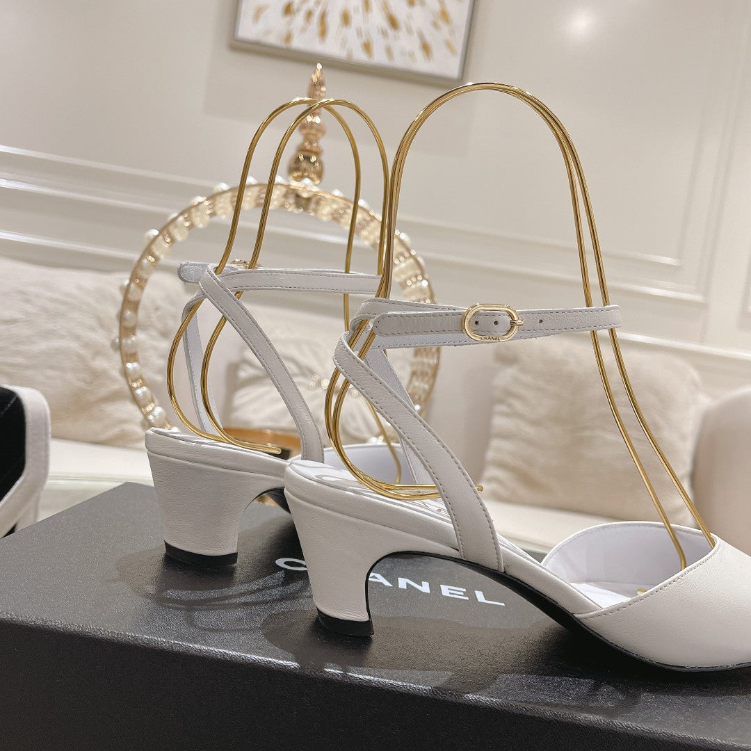 CHAN * 24 new style cat heel sandalsVIP1：1