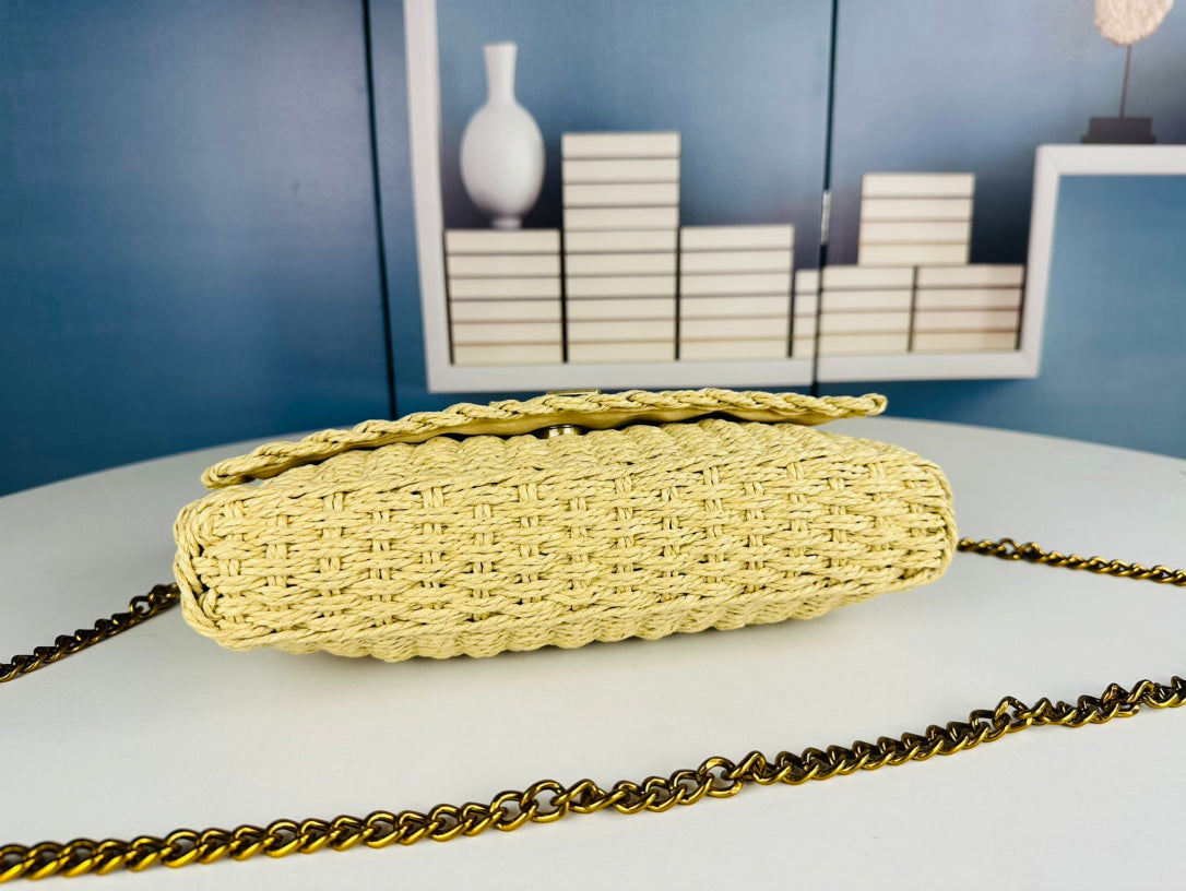 YS* 24 new product kate raffia chain bag