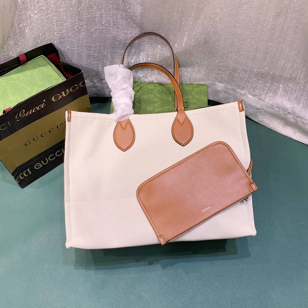 GUC* canvas tote bag