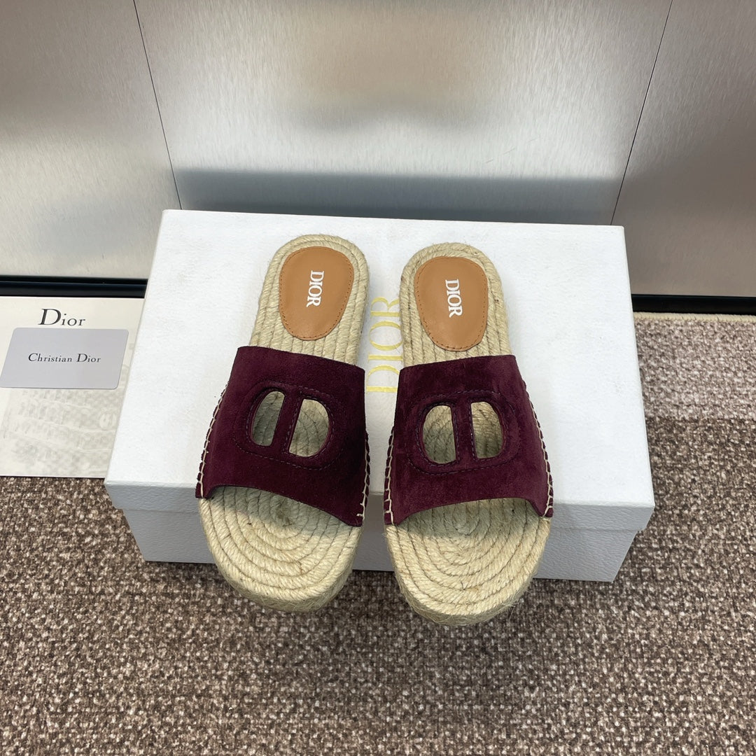 DIO* 24 new CD pig nose woven fisherman shoes