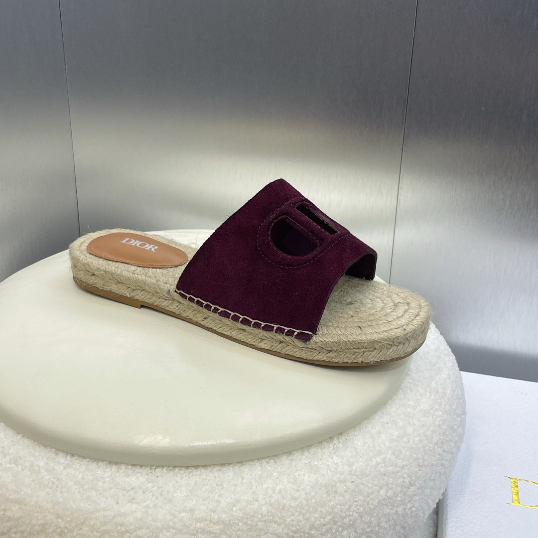 DIO* 24 new CD pig nose woven fisherman shoes