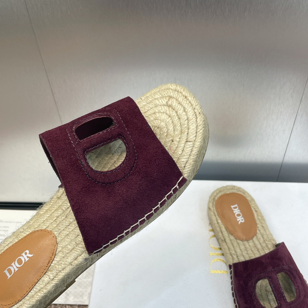 DIO* 24 new CD pig nose woven fisherman shoes