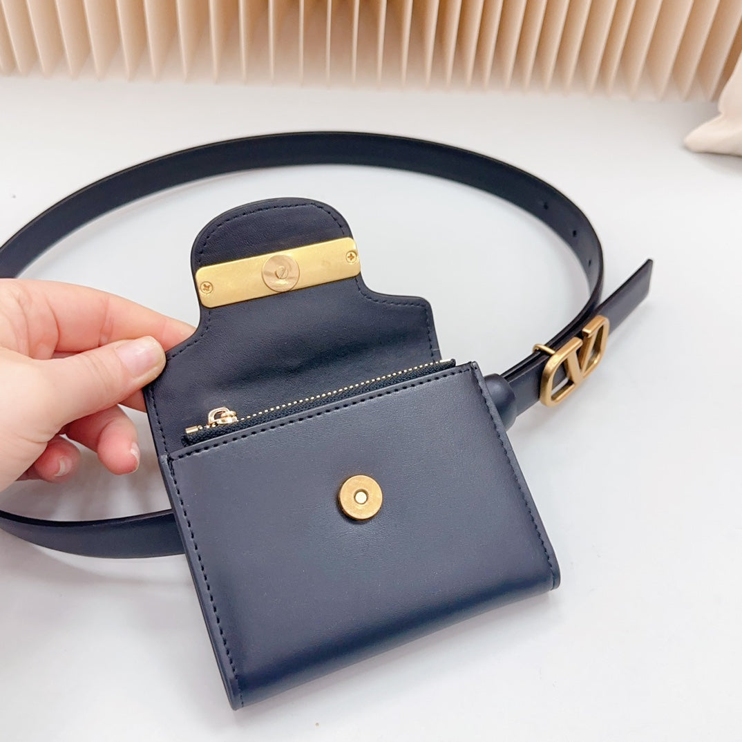 Valenti* 24SS leather belt with waist bag 1:1 VIP