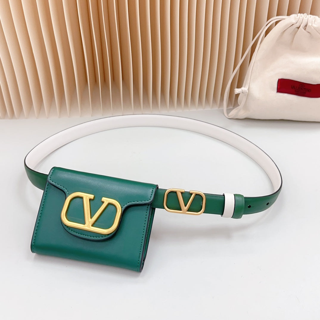 Valenti* 24SS leather belt with waist bag 1:1 VIP