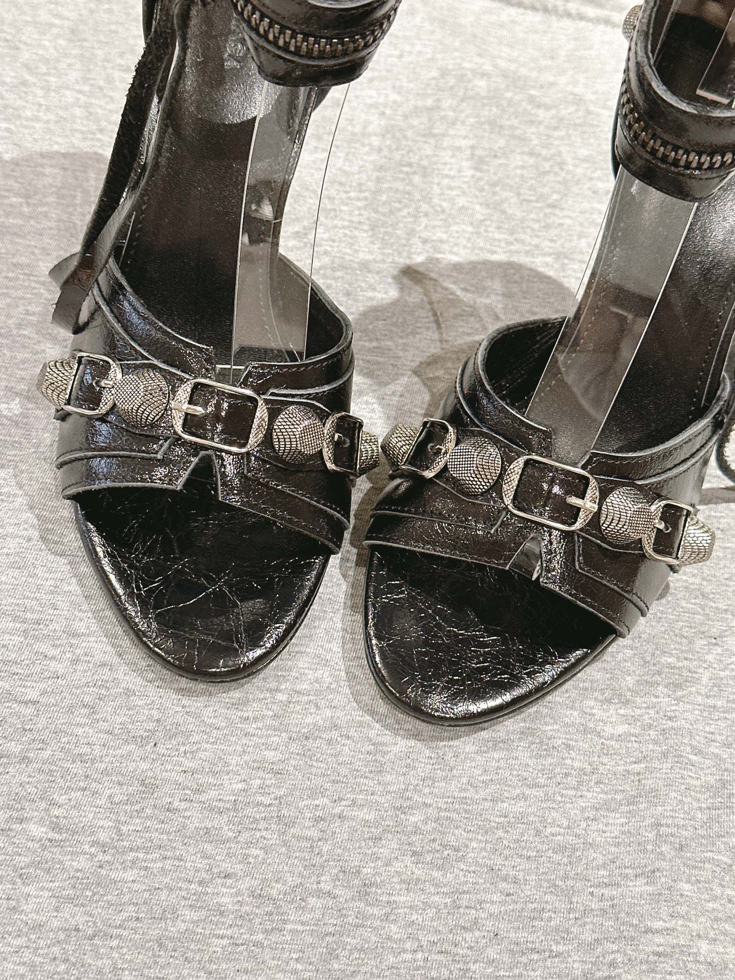 Balenciaga* 24SS Diamond Buckle High Heel Sandals 1:1 VIP