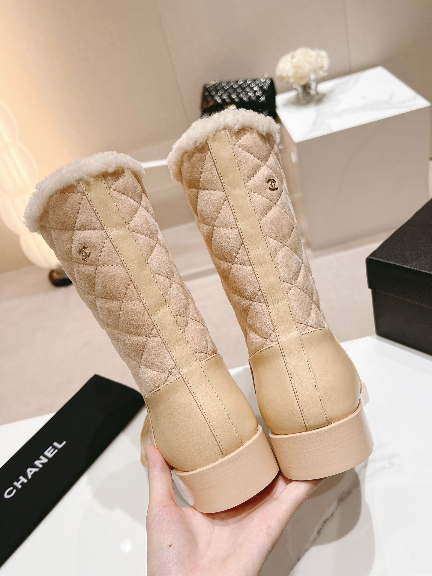 CHNA* 24 SS Biker Boots Snow Boots 1:1 VIP 11