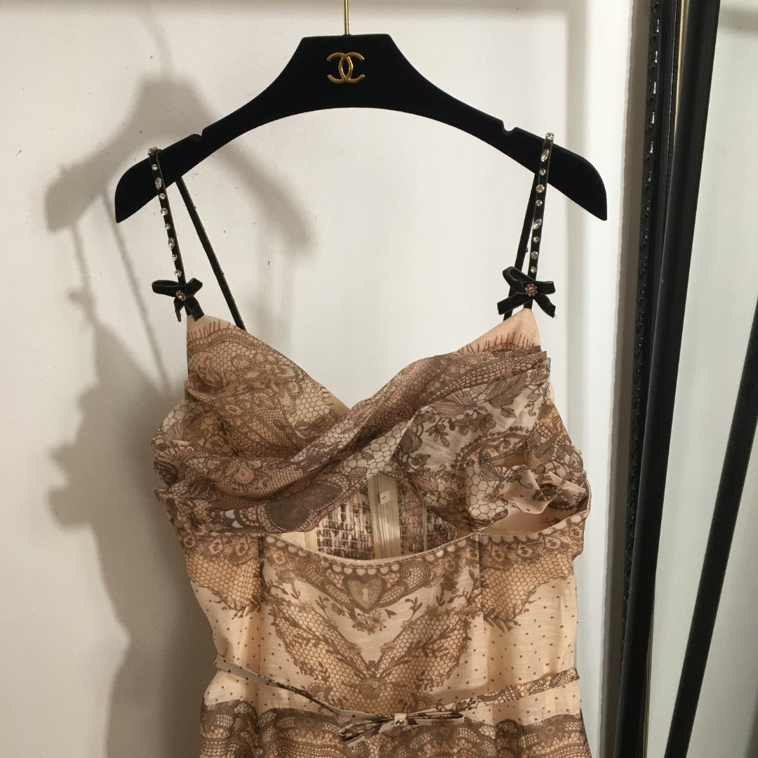 ZIMMERM* Vintage lace print dress