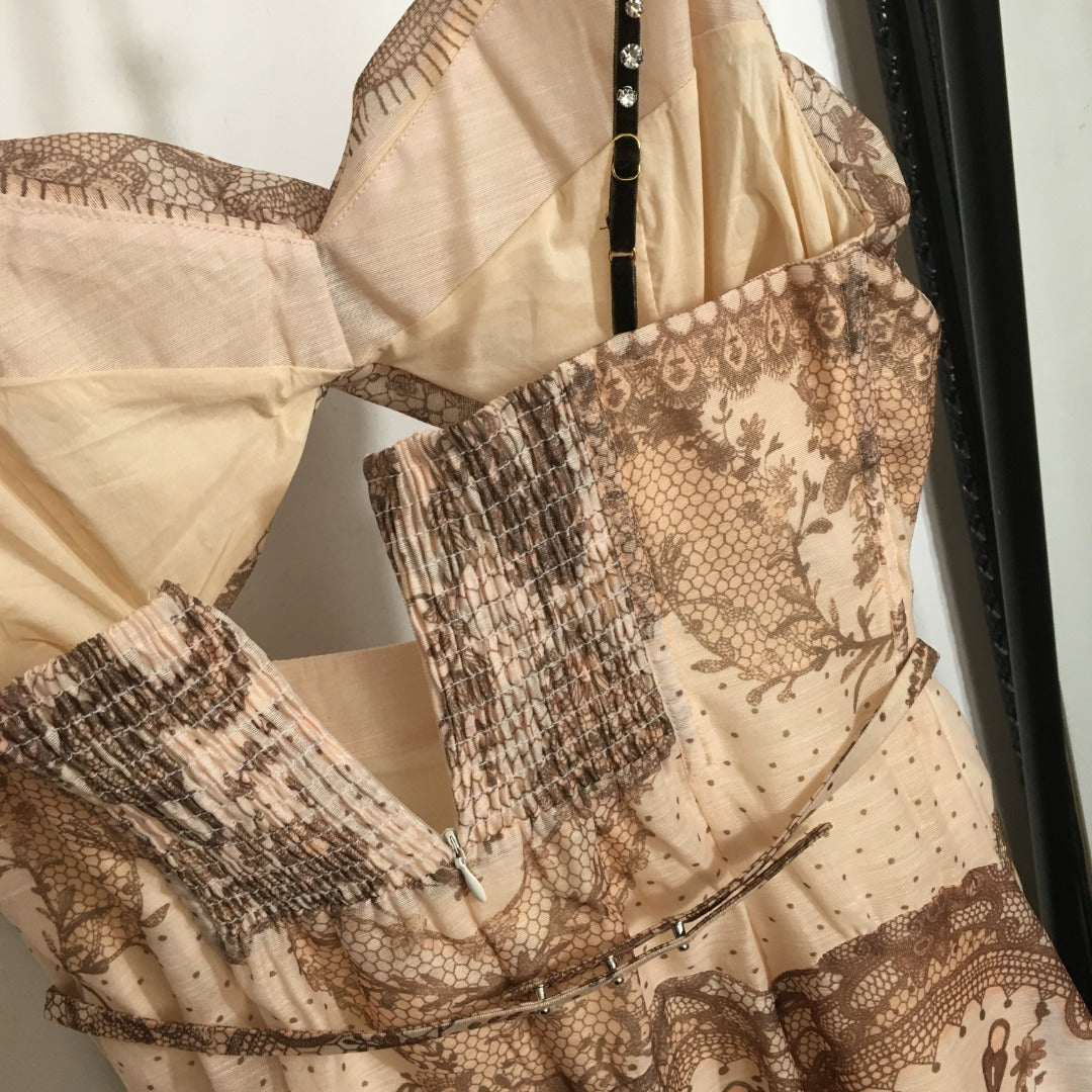 ZIMMERM* Vintage lace print dress