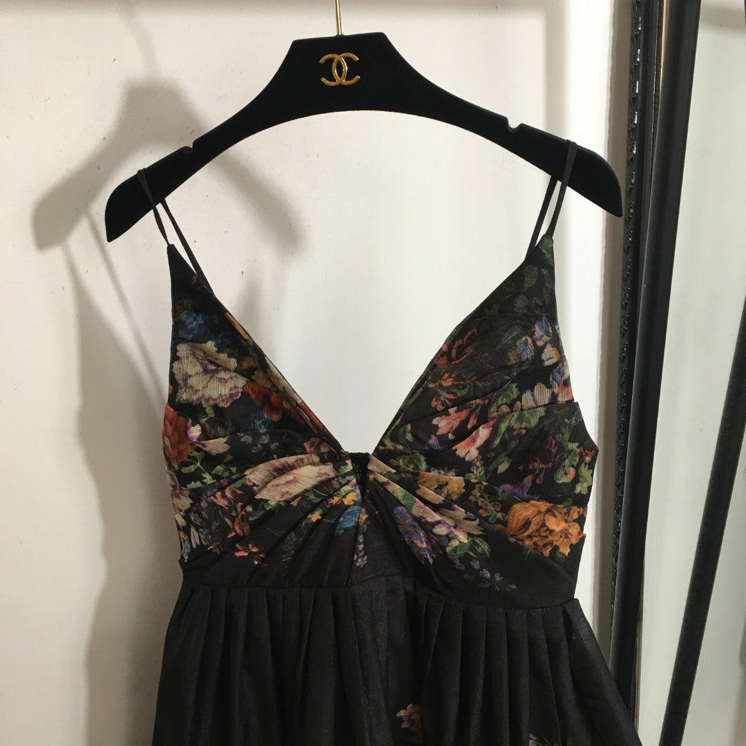 ZIMMERM* Colorful floral V-neck dress