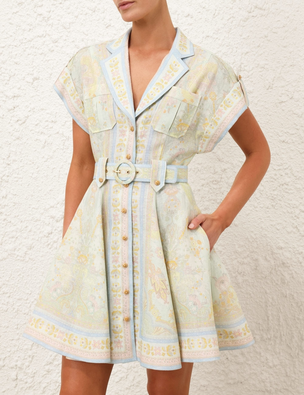 ZIMMERM* shirt collar dress