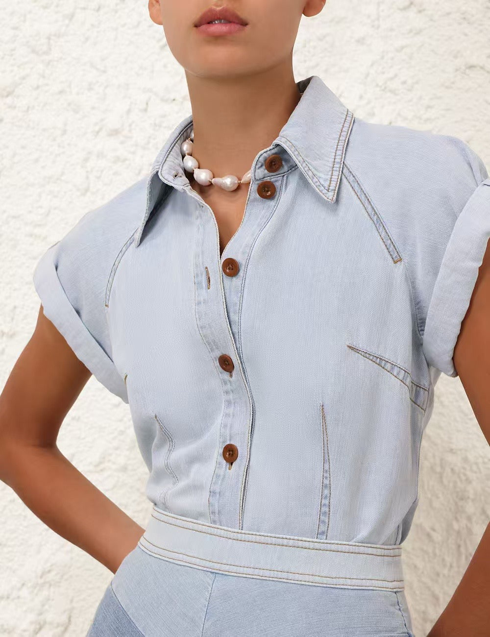 ZIMMERM* Denim Top/Skirt