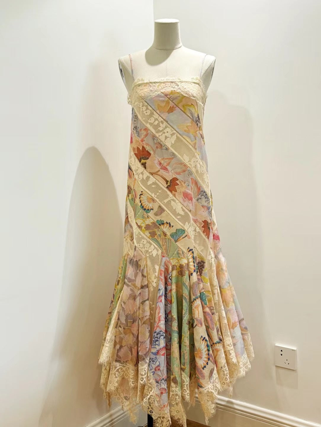 ZIMMERM* Silk and linen lace dress 1:1