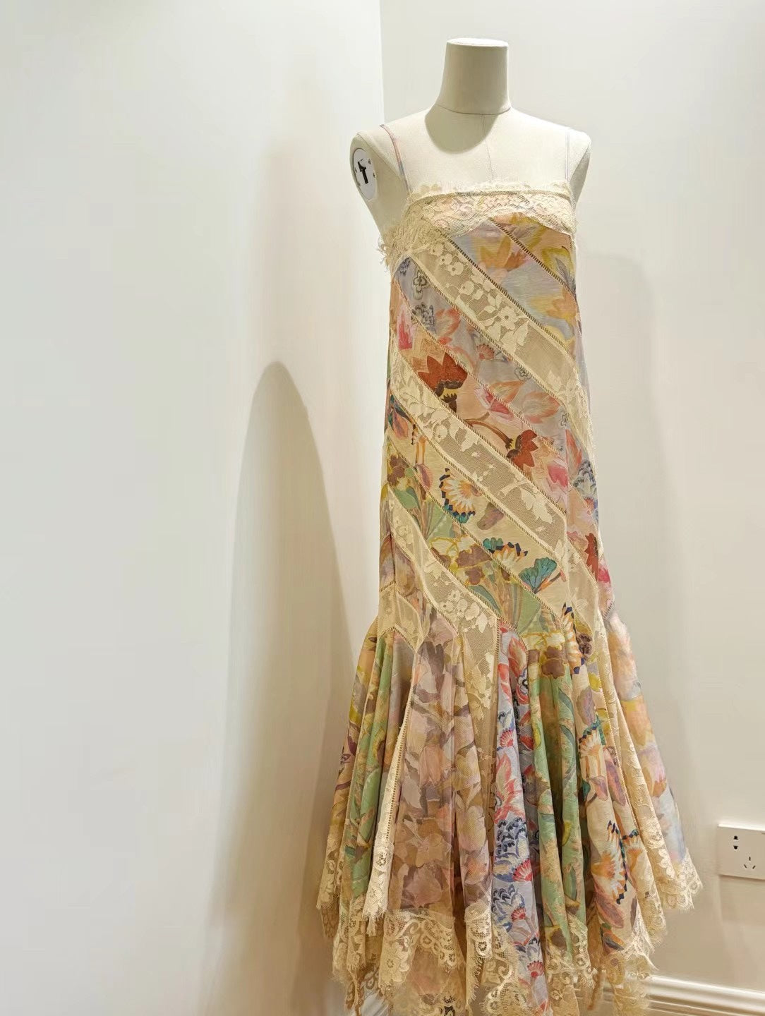 ZIMMERM* Silk and linen lace dress 1:1