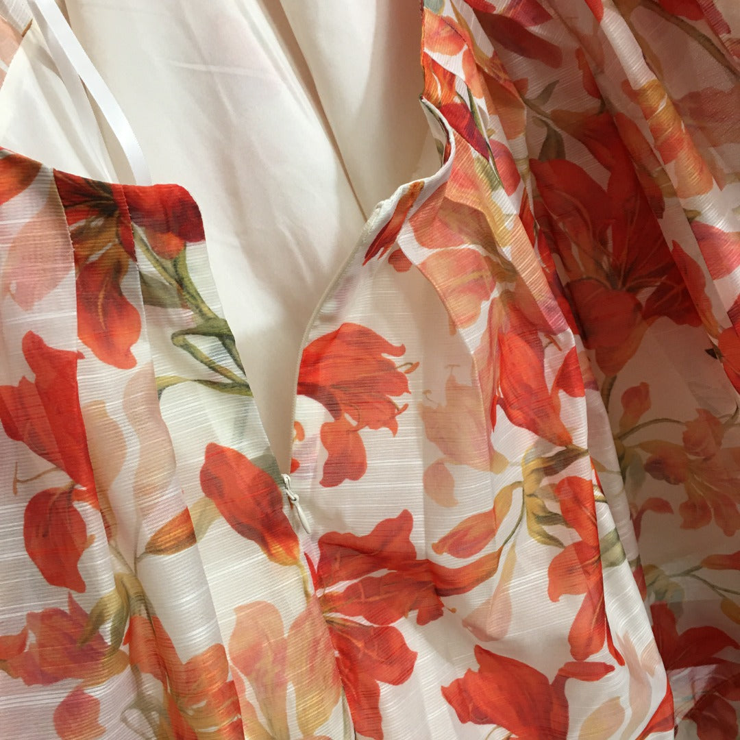 ZIMMERM* Lily Printed Lantern Long Sleeve Dress