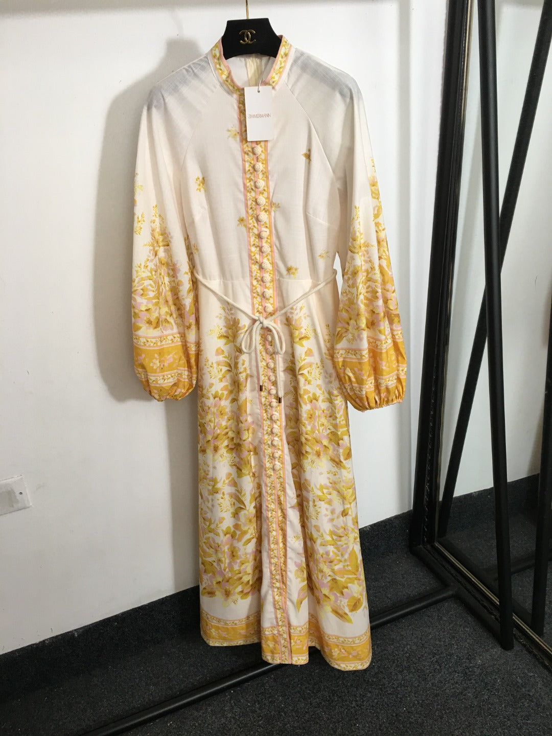 ZIMMERM* printed tie waist dress