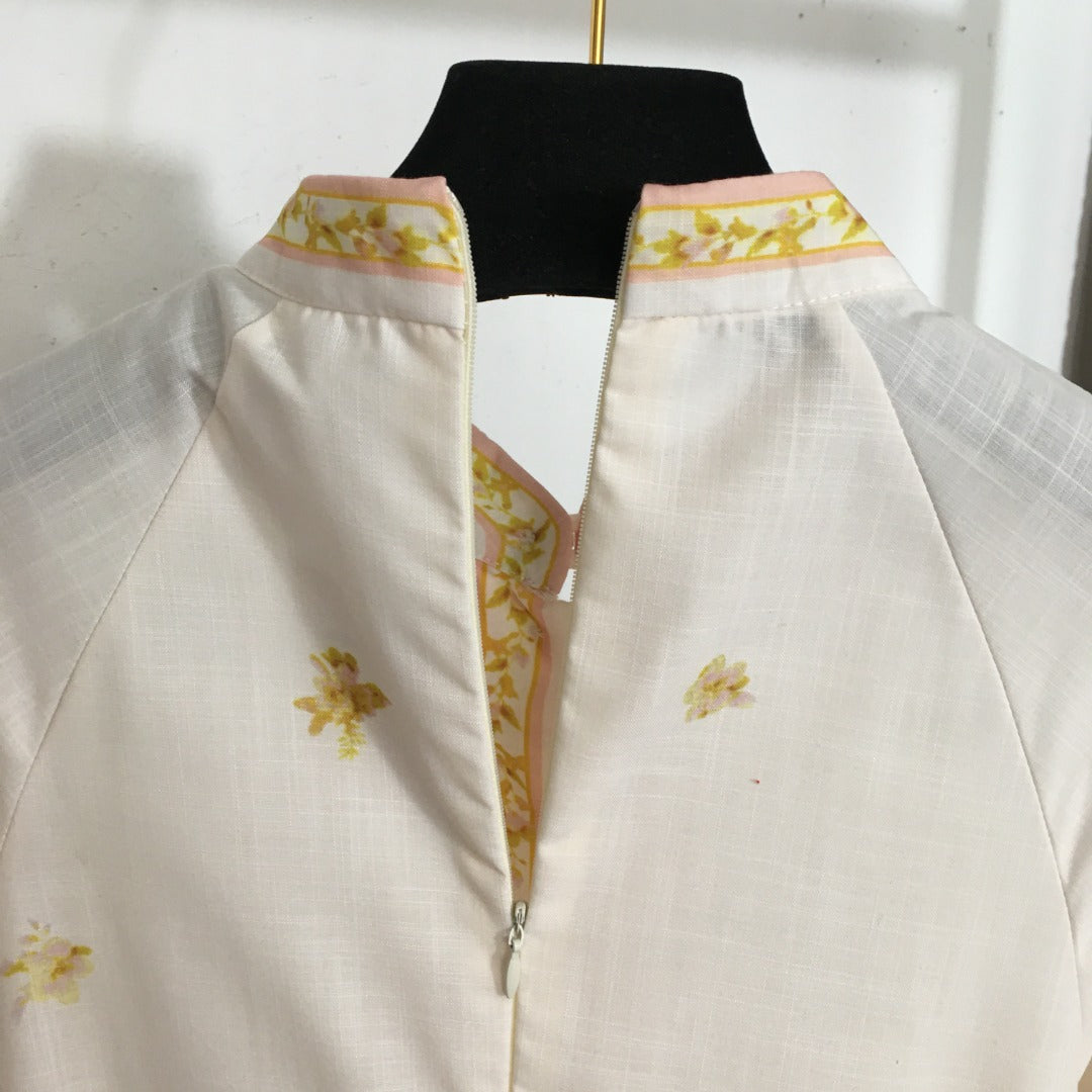 ZIMMERM* printed tie waist dress