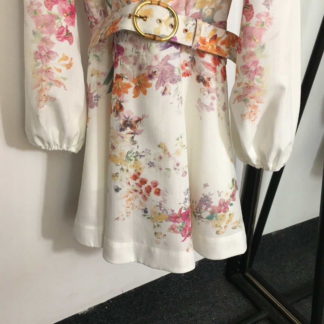 ZIMMERM* Colorful flower print dress