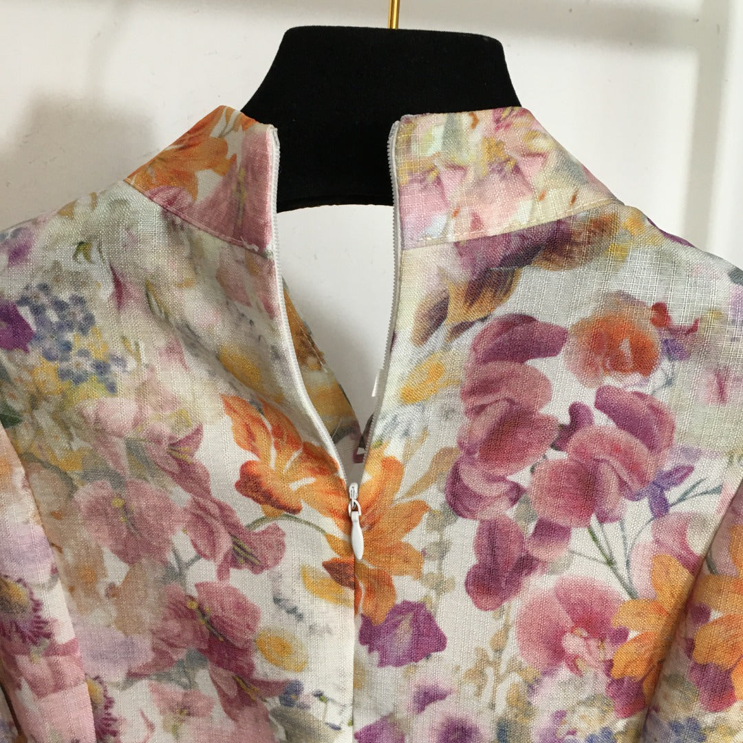 ZIMMERM* Colorful flower print dress