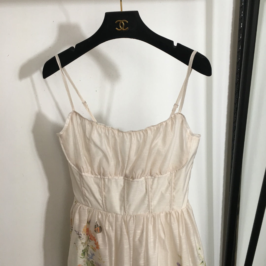 ZIMMERM* Colorful Printed Suspender Dress