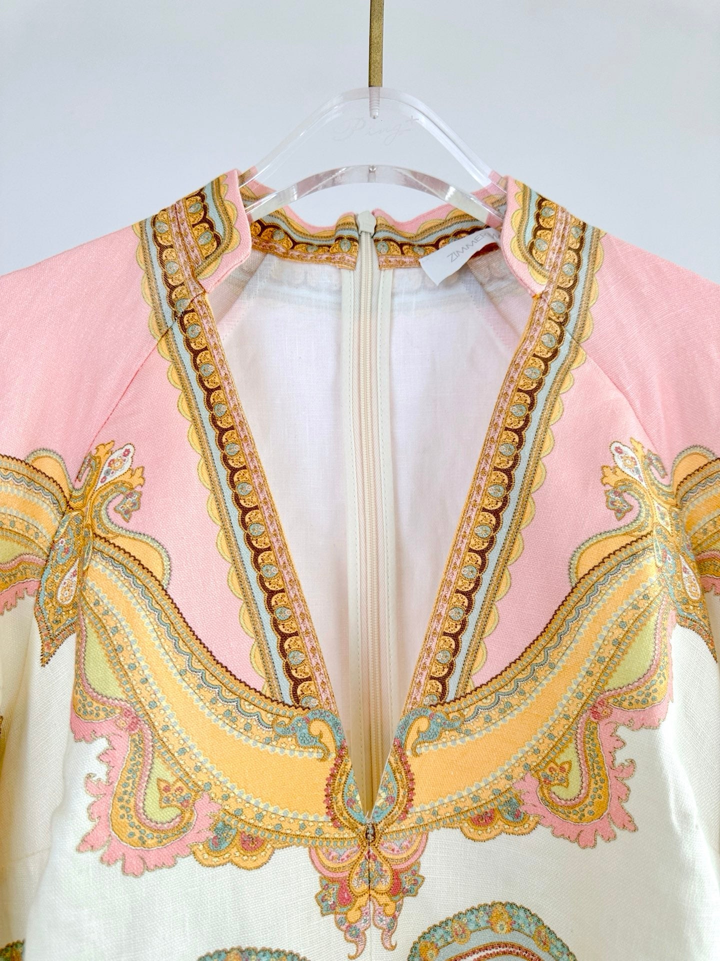 ZIMMERM* 25SS V-neck midi skirt