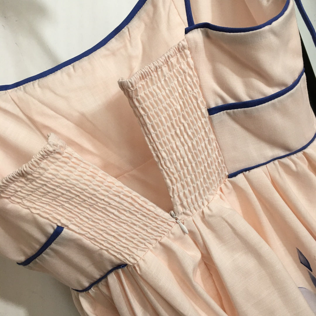 ZIM* Blue Flower Print Dress