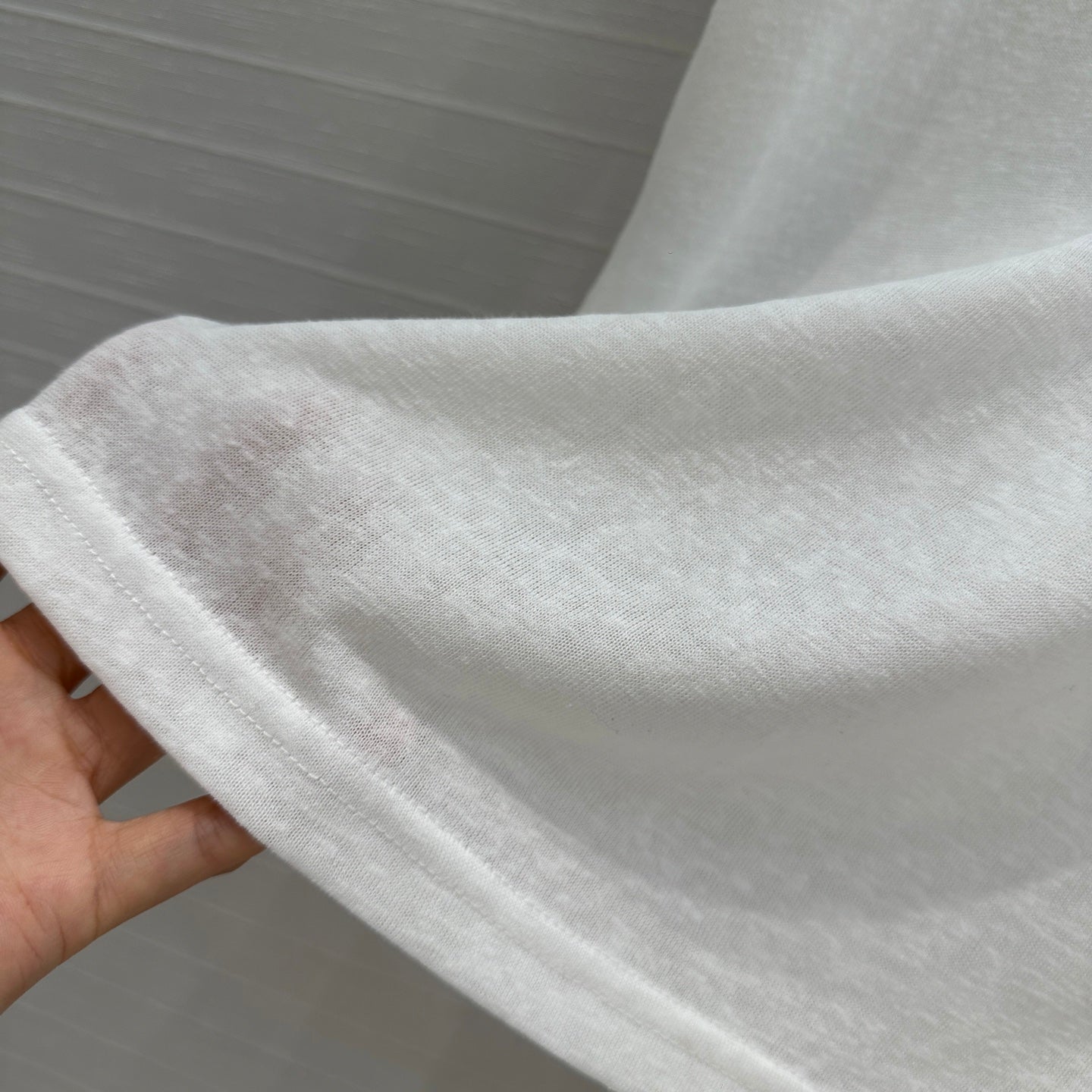 ZIM* 25SS Shell Crystal Collar T-shirt