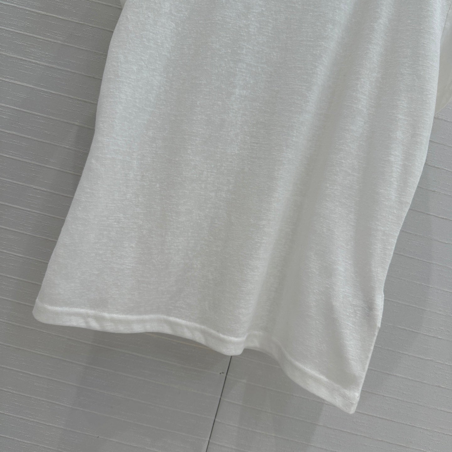 ZIM* 25SS Shell Crystal Collar T-shirt