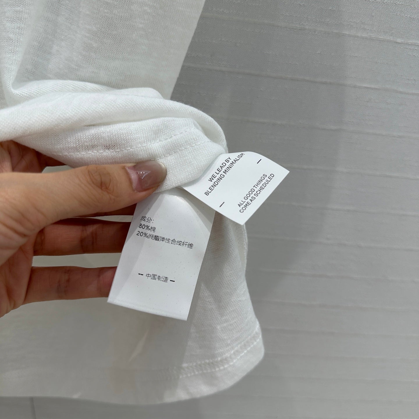 ZIM* 25SS Shell Crystal Collar T-shirt