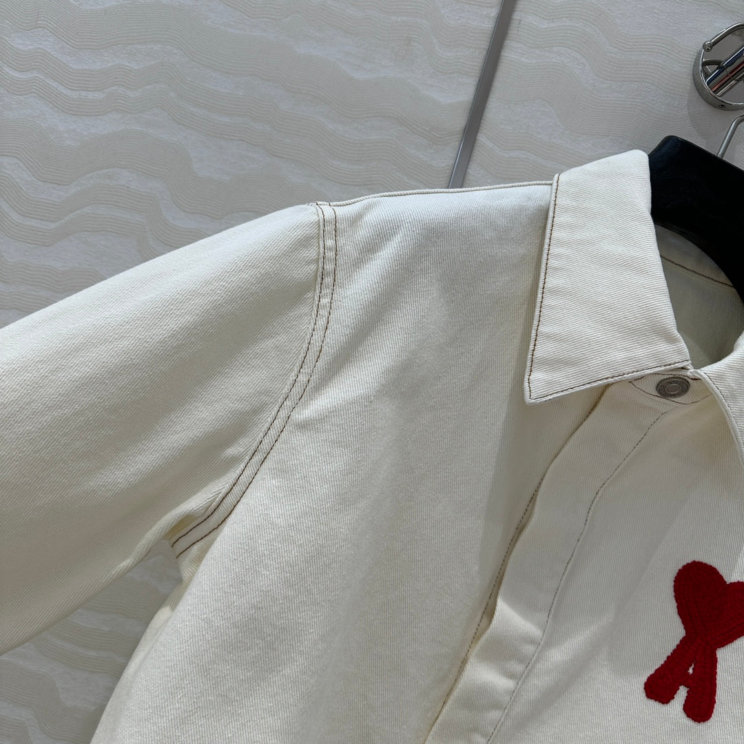 AMI* Washed Denim Shirt