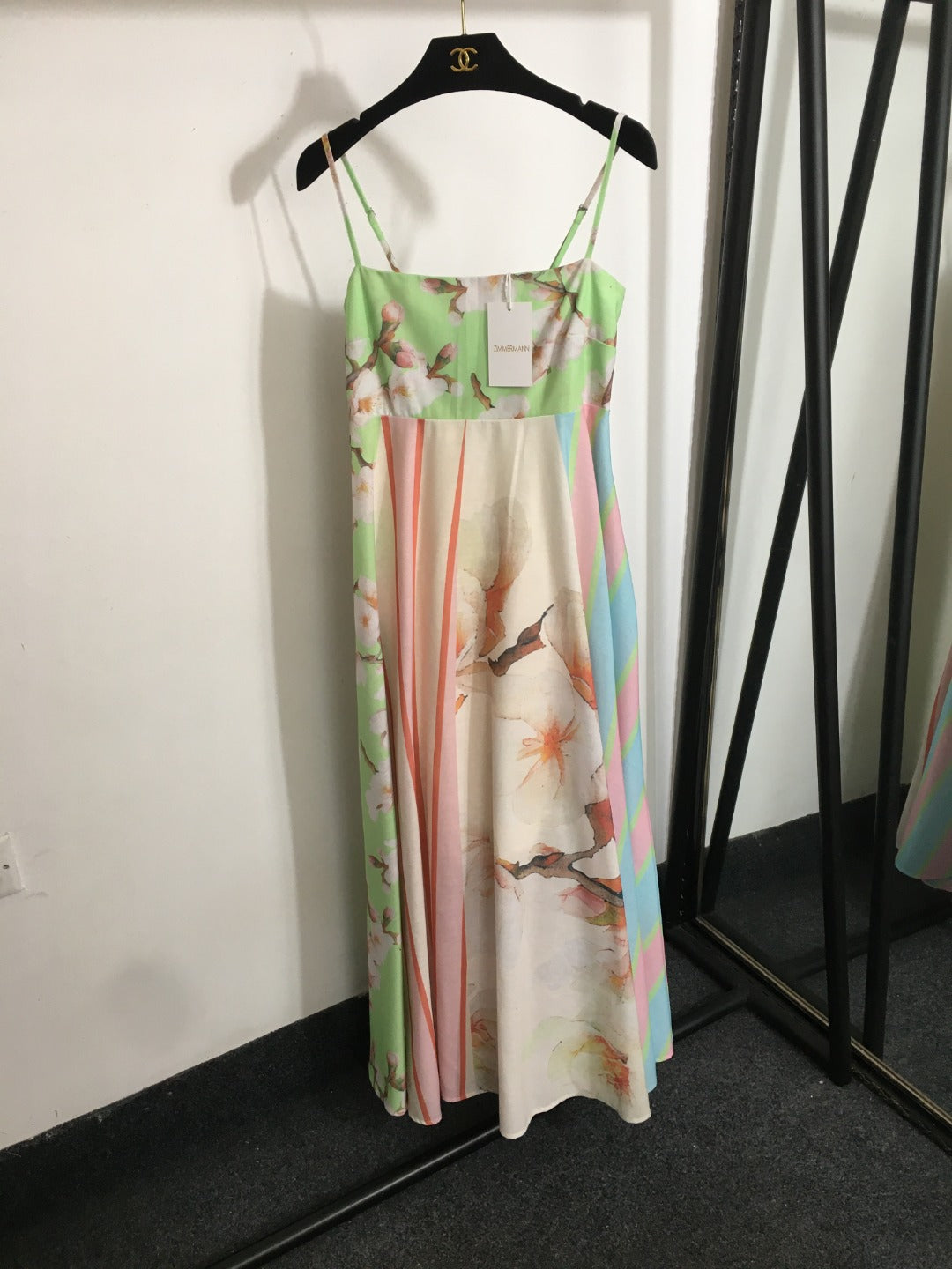 ZIM* Colorblock Striped Slip Dress