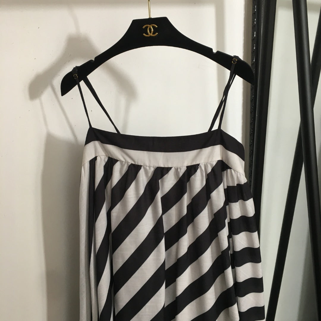 ZIM* Colorblock Twill Slip Dress