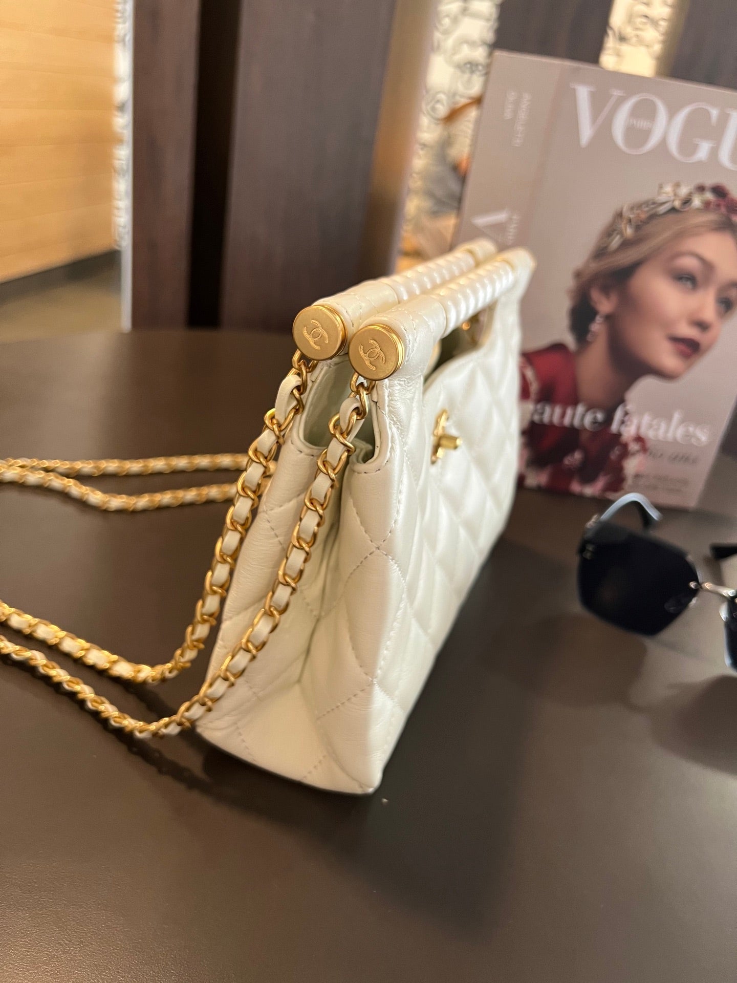 CHAN* 25SS Pearl Handle Bag