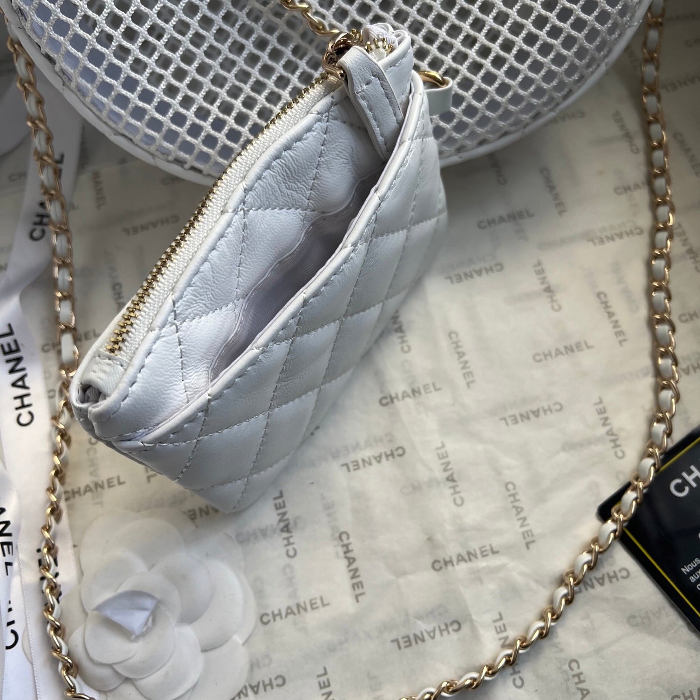 CHAN* 25SS Fishnet Mesh Bag