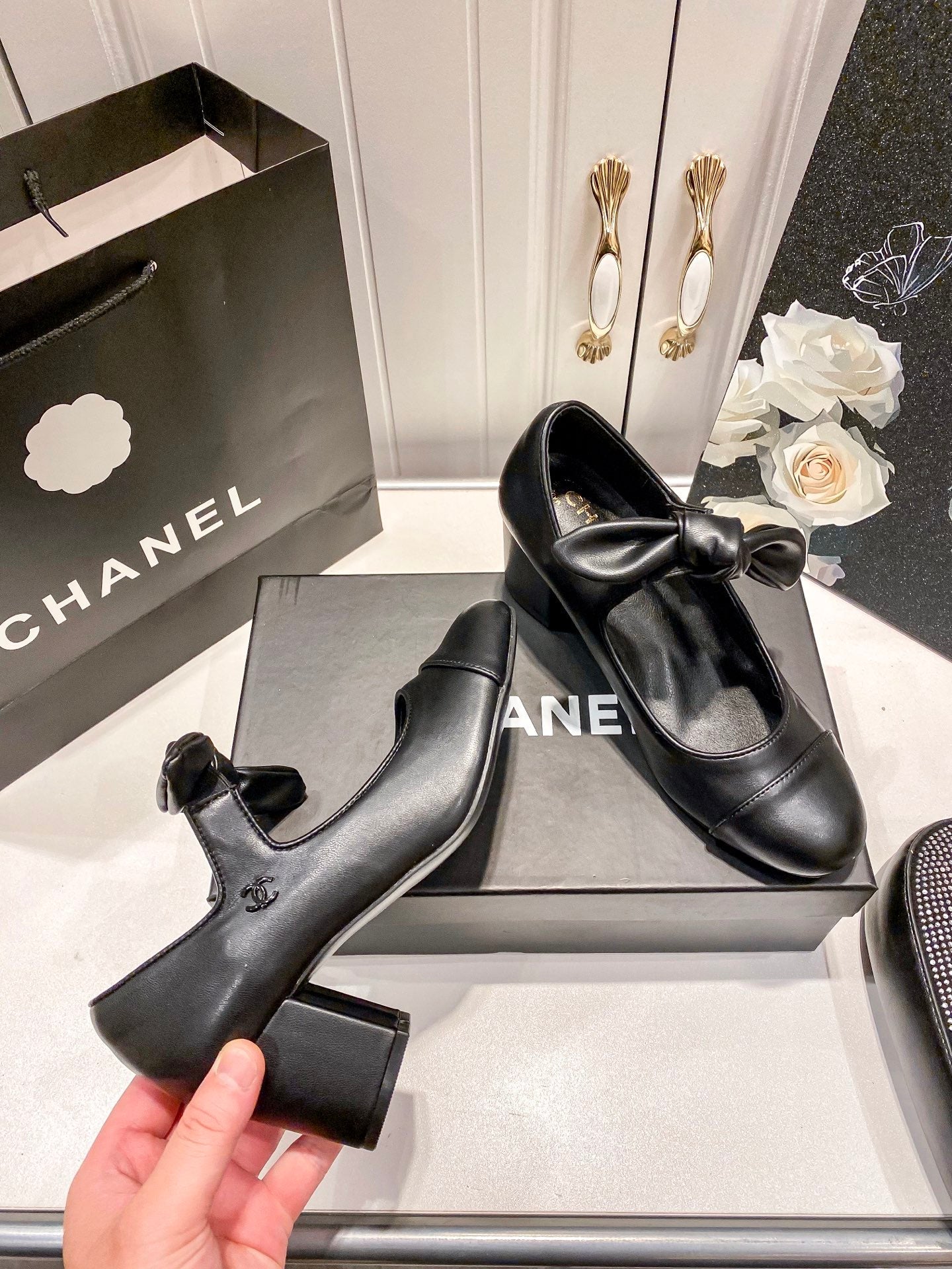 CHA* 25 new block heel shoes