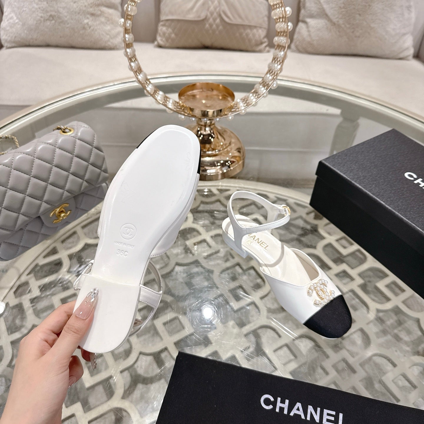 CHAN* 25SS Mary Jane Sandals