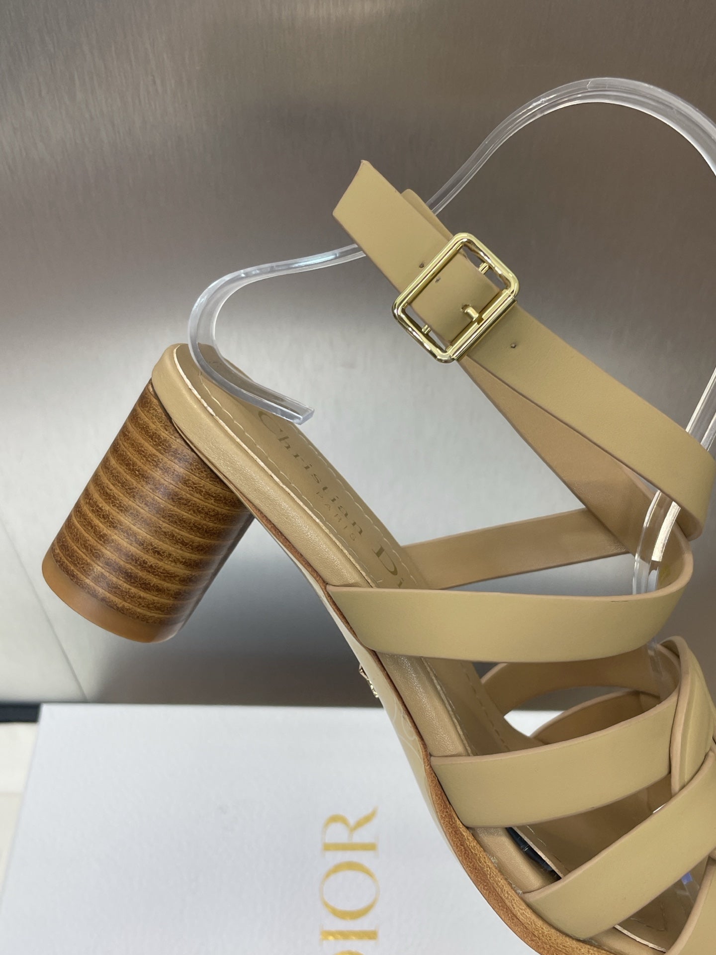 DIO* 25SSCD lettering high-heeled sandals VIP