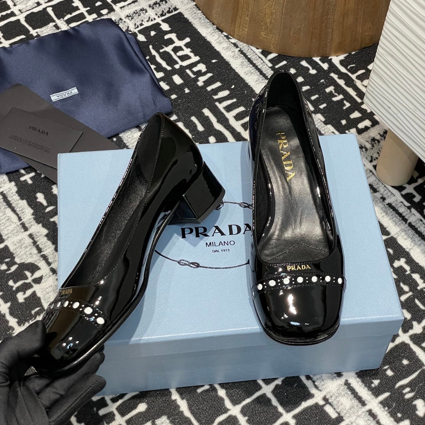 PRA* 25SS thick heel shoes VIP