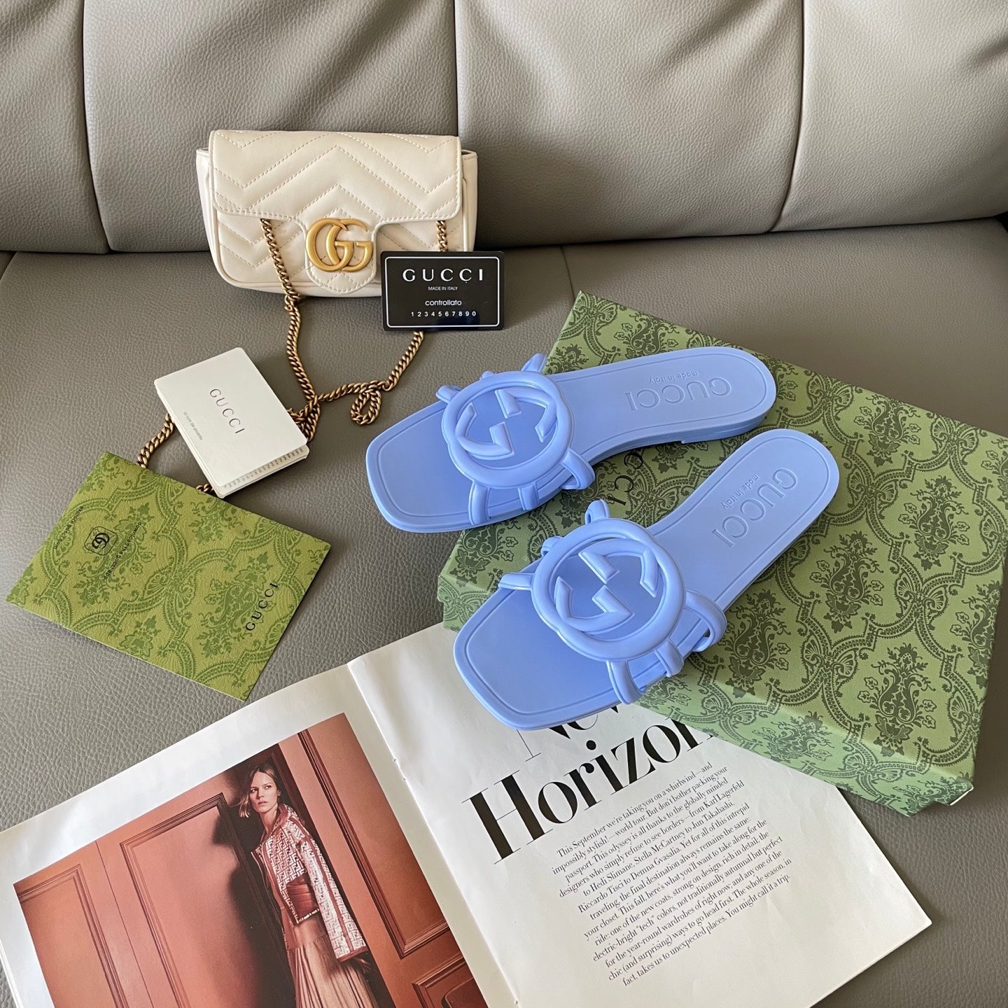 Carved beach slippers