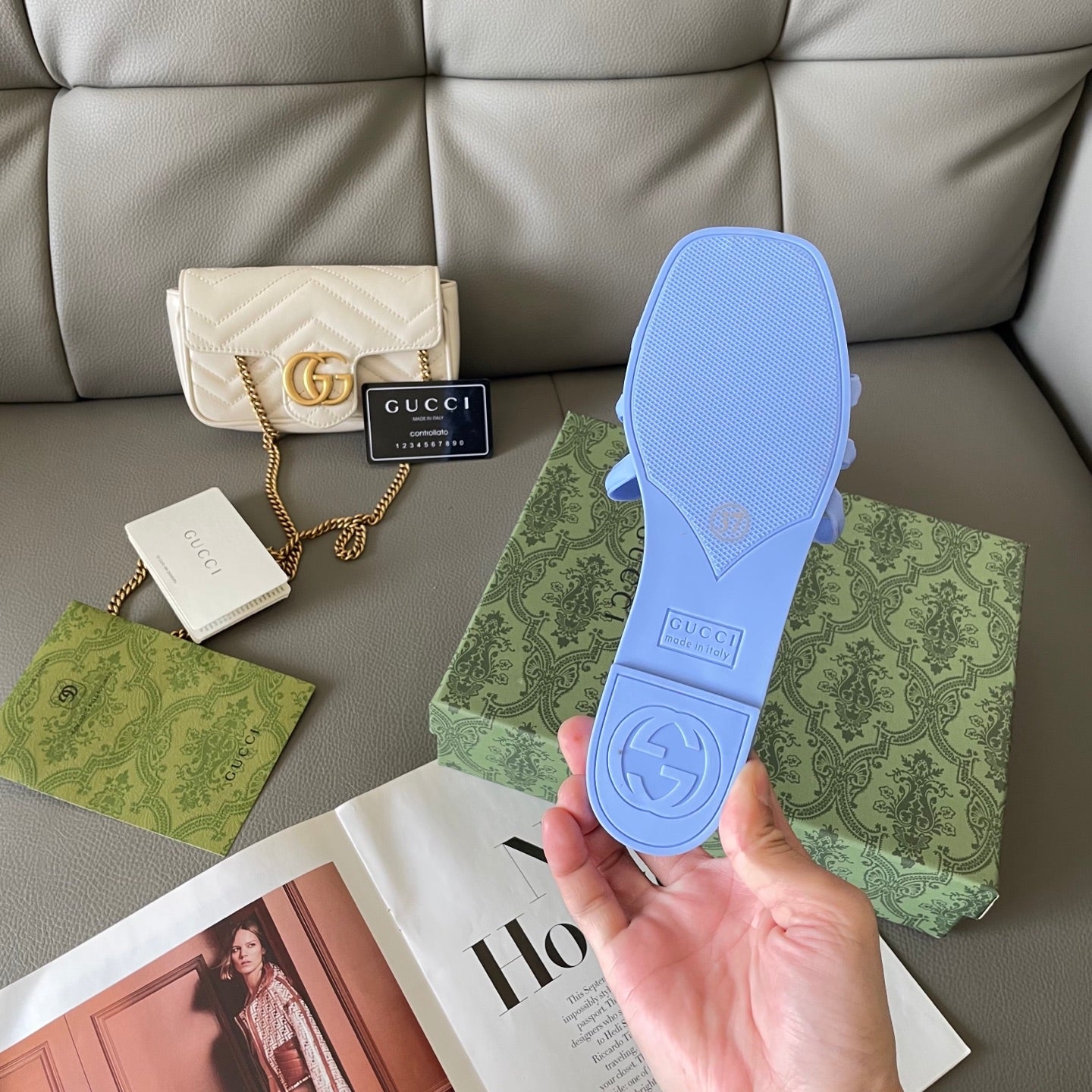 Carved beach slippers