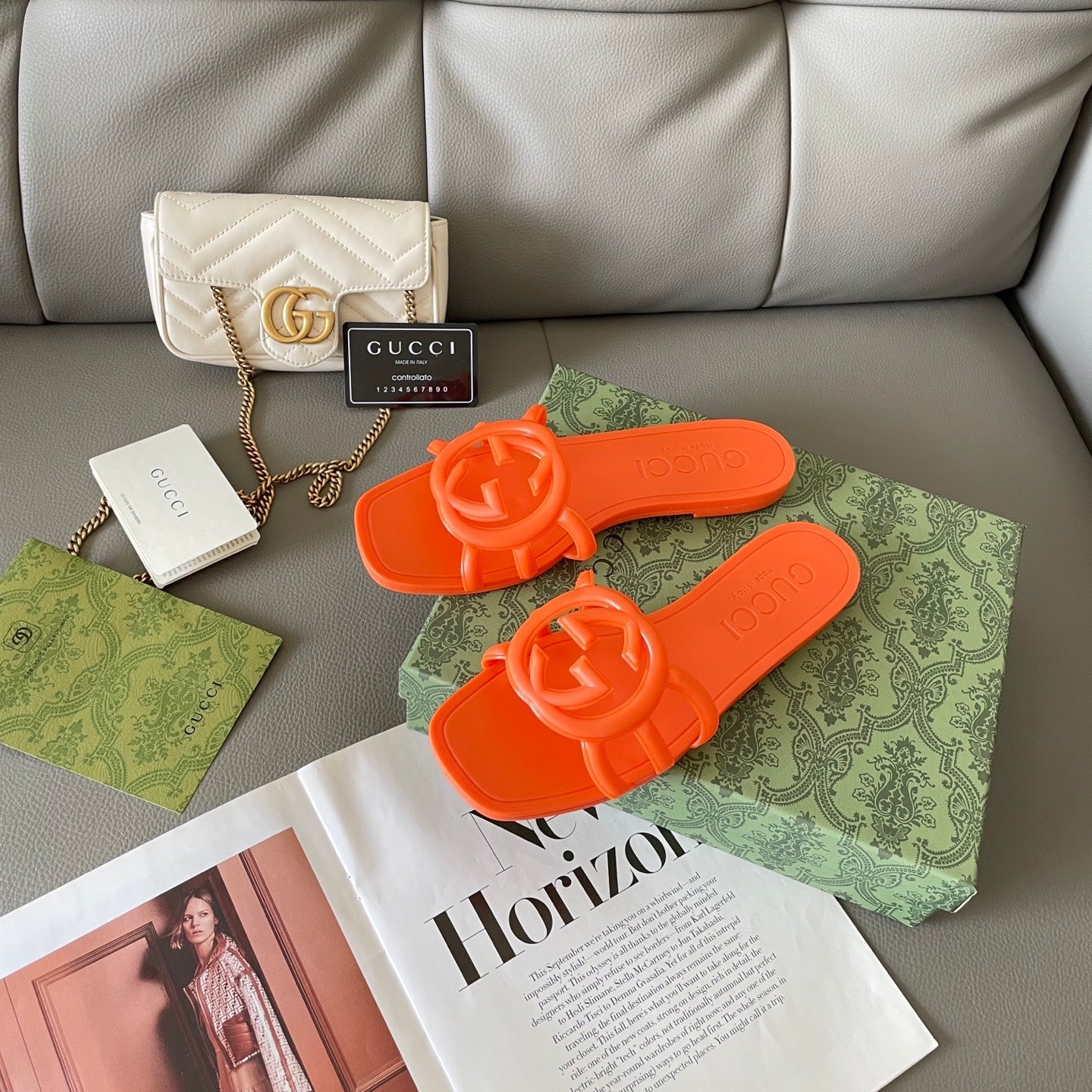 Carved beach slippers